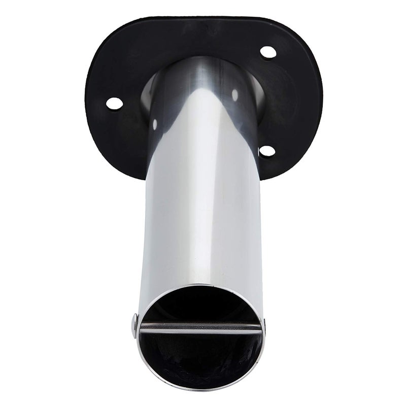 Manifish Polished Fishing Rod Holder Flush Mount, Stainless Steel 90 Degree Flush Mount Fishing Rod Holder for Boat, 0 Degree Fishing Pole Holder with Rubber Cap, PVC Liner & Gasket - Image 3
